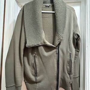 Vintage Roxy Khaki Ribbed Collar Jacket